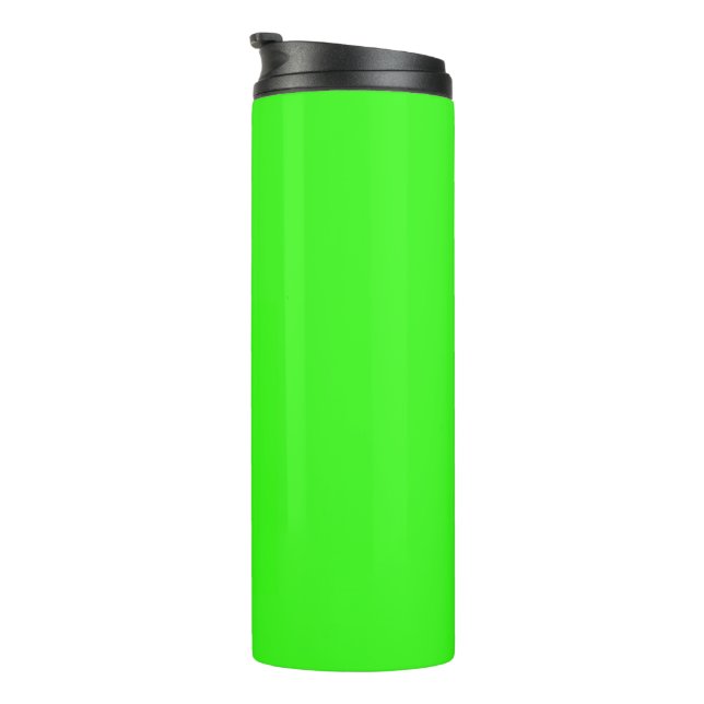 Neon Green Solid Colour  Thermal Tumbler (Rotated Right)