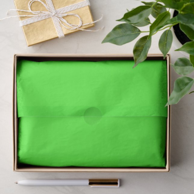 Neon Green Solid Colour  Tissue Paper (Gift)