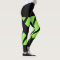 Neon Green Team/Club Leggings with Fake Shorts