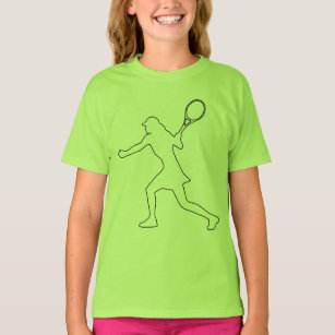 Neon green tennis t shirt for girls