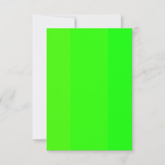 Neon Green Wedding Invitation (Front)