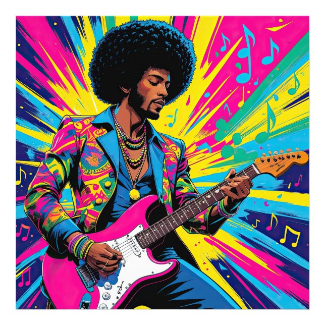 Neon Groove Collective — Psykedelisk Konst & Musik Photo Print (Front)