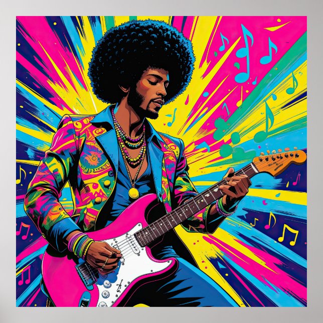 Neon Groove Collective — Psykedelisk Konst & Musik Poster (Front)