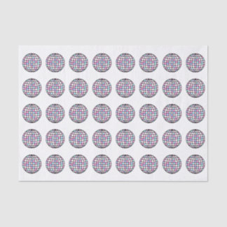 Neon Groovy Disco Ball Tissue Paper