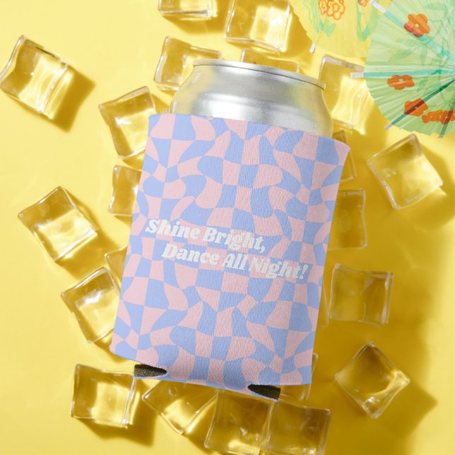 Neon Groovy Disco Can Cooler (In Situ Summer)