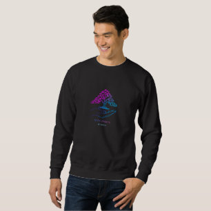 Neon Growth Bonsai Personalised Vaporwave Men's Sweatshirt
