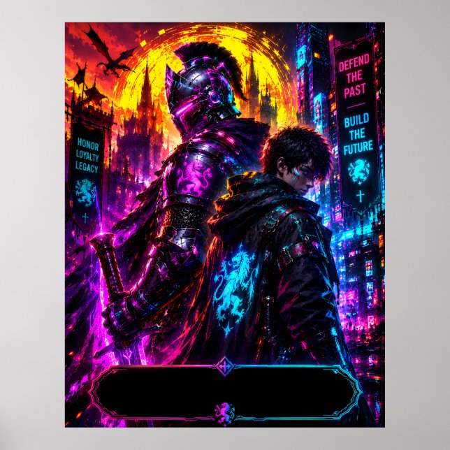 Neon Guardian Father Poster (Front)