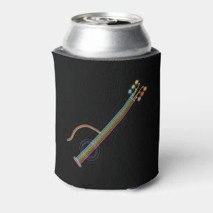 Neon Guitar Can Cooler