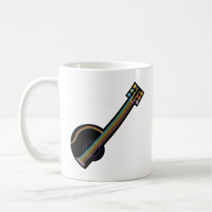 Neon Guitar Coffee Mug
