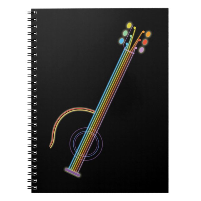 Neon Guitar Notebook (Front)