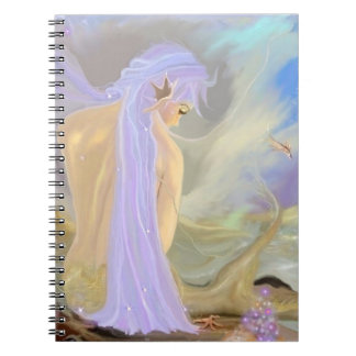 Neon-Haired Mermaid Spiral Notebook