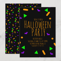 Neon Halloween Sprinkles Birthday Party Event