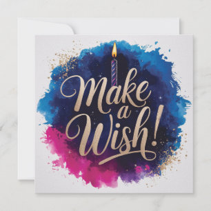 Neon Happy Birthday Design Card