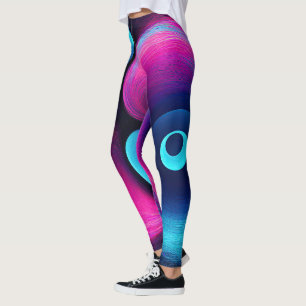 Neon Harmony: A Modern Interpretation of Yin Yang Leggings