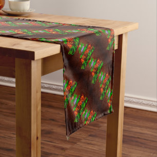 Neon Have A Very Merry Christmas Short Table Runner