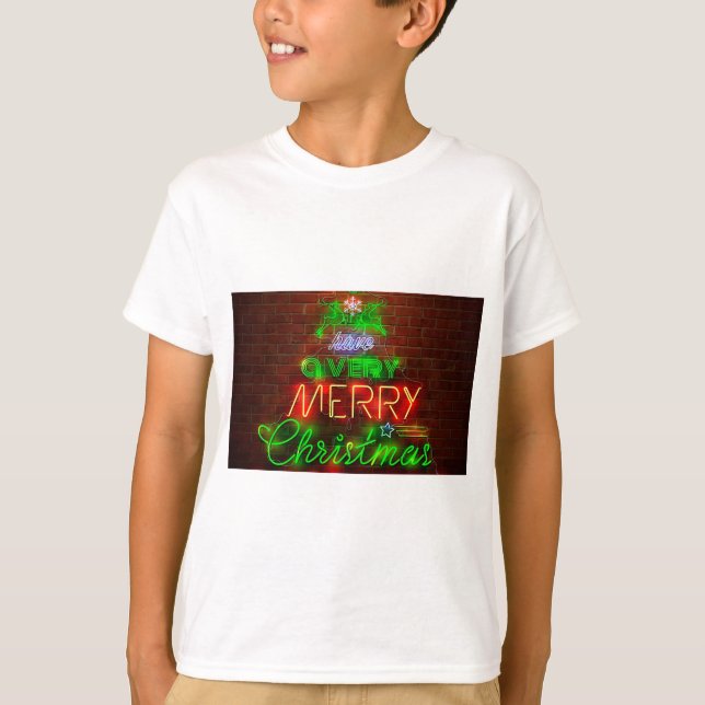Neon Have A Very Merry Christmas T-Shirt (Front)