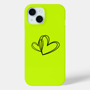 Neon Heart Phone Case   Minimal Love Aesthetic Cov