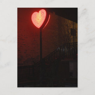 Neon Heart Postcard