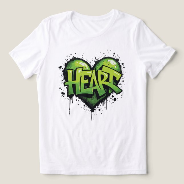 Neon Heartbeat Tri-Blend Shirt (Design Front)