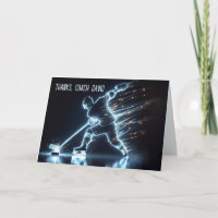 Neon Hockey Player Coach Thank You