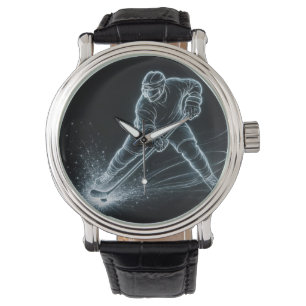 Neon Hockey Player On Ice Watch