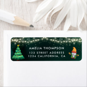 Neon Holiday Christmas Party Return Address