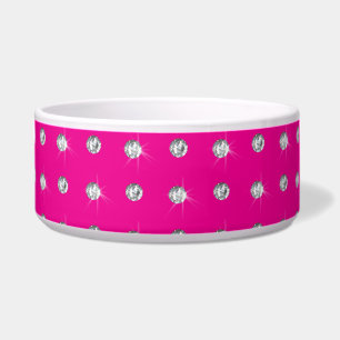 Neon hot pink diamonds