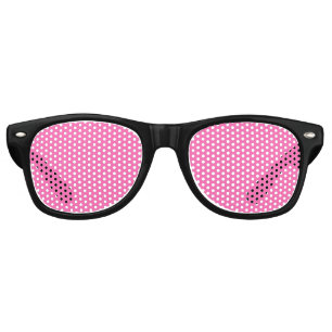 Neon Hot Pink Solid Colour Classic Retro Sunglasses