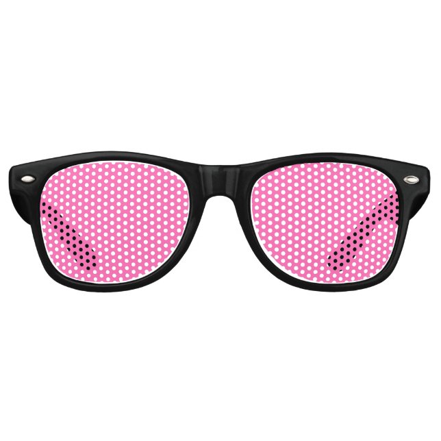 Neon Hot Pink Solid Colour | Classic Retro Sunglasses (Front)