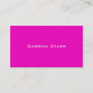 Neon Hot Pink Trend Colour Personalised Card