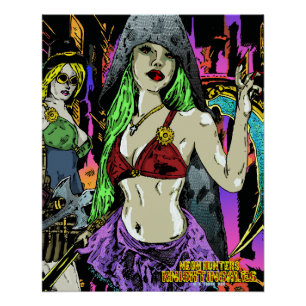 Neon Hunters: Knightingales Poster