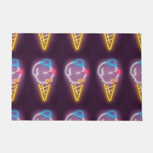 Neon Ice Cream Dog Doormat
