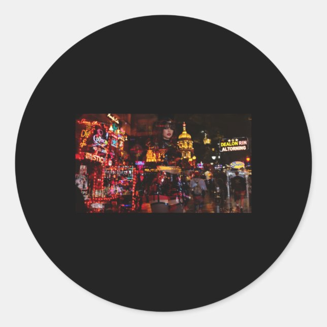 Neon Illusion Between Reality And Fantasy Sticker  (Front)