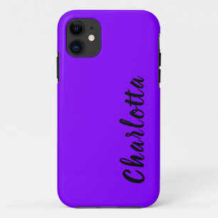 Neon Indigo Solid Colour   Custom Personalise Case-Mate iPhone Case