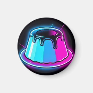 Neon Jelly Glow Dessert Art Magnet