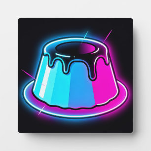 Neon Jelly Glow Dessert Art Plaque