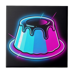 Neon Jelly Glow Dessert Art Tile