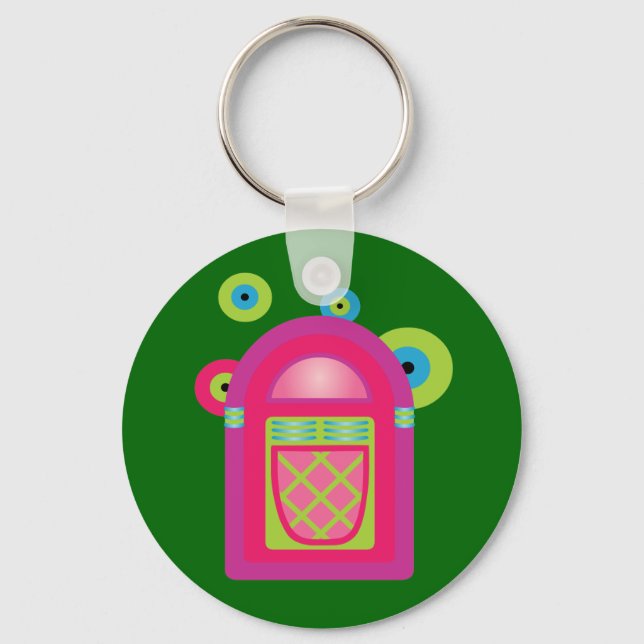Neon Jukebox Key Ring (Front)