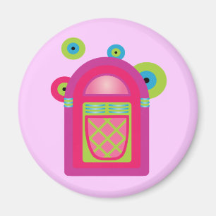 Neon Jukebox Magnet