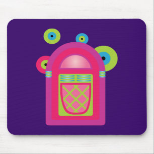 Neon Jukebox Mouse Pad