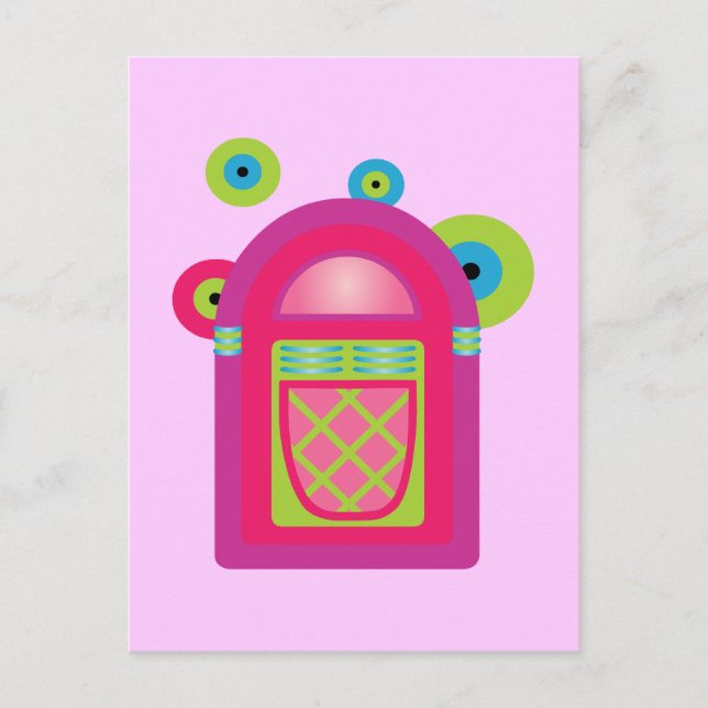 Neon Jukebox Postcard (Front)