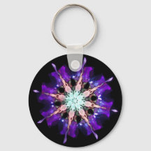 Neon Kaleido-Twist Burst in Purple and Pink