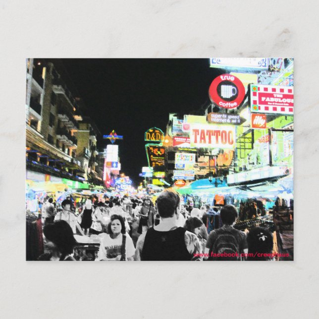 Neon Khaosan Postcard (Front)