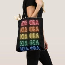Neon Kia Ora Rainbow Pride New Zealand
