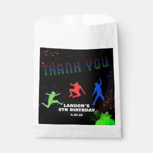 Neon Kids Trampoline Park Birthday Party Favour Bags