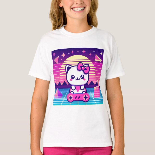 Neon Kitty T-Shirt (Front)