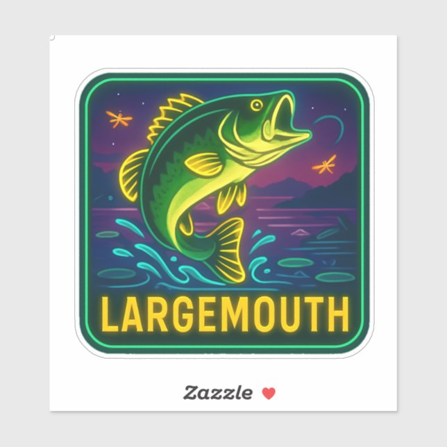 Neon Largemouth Sticker (Sheet)