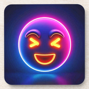 Neon Laughing Emoji Joy Coaster