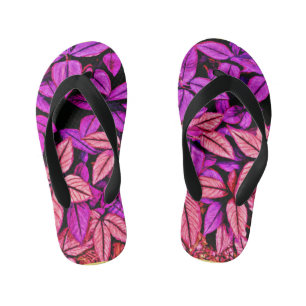 Neon Leaves Wonders Kid's Jandals