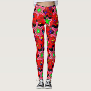 Neon Leggings", "Red Floral Leggings" या "Star Pat Leggings